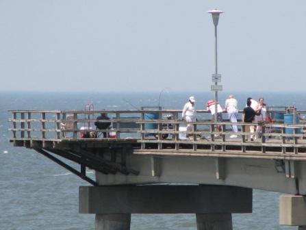 Chesapeake Bay Bridge Tunnel sea gull pier